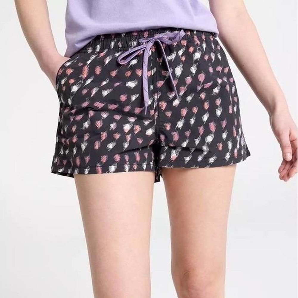 Alpine Design Womens 3" Nylon Pull-On Shorts Speckled Night Black ADW24803P S